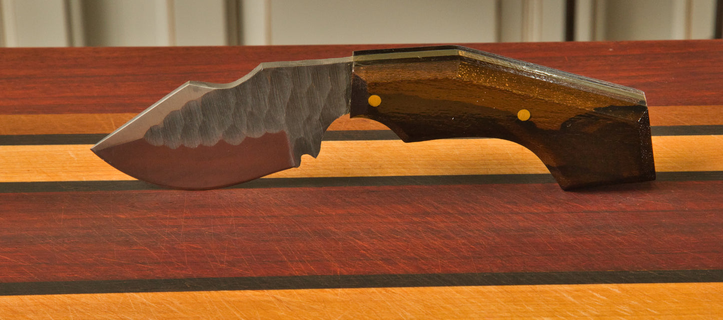 Hammered Steel Carry Knife no Sheath