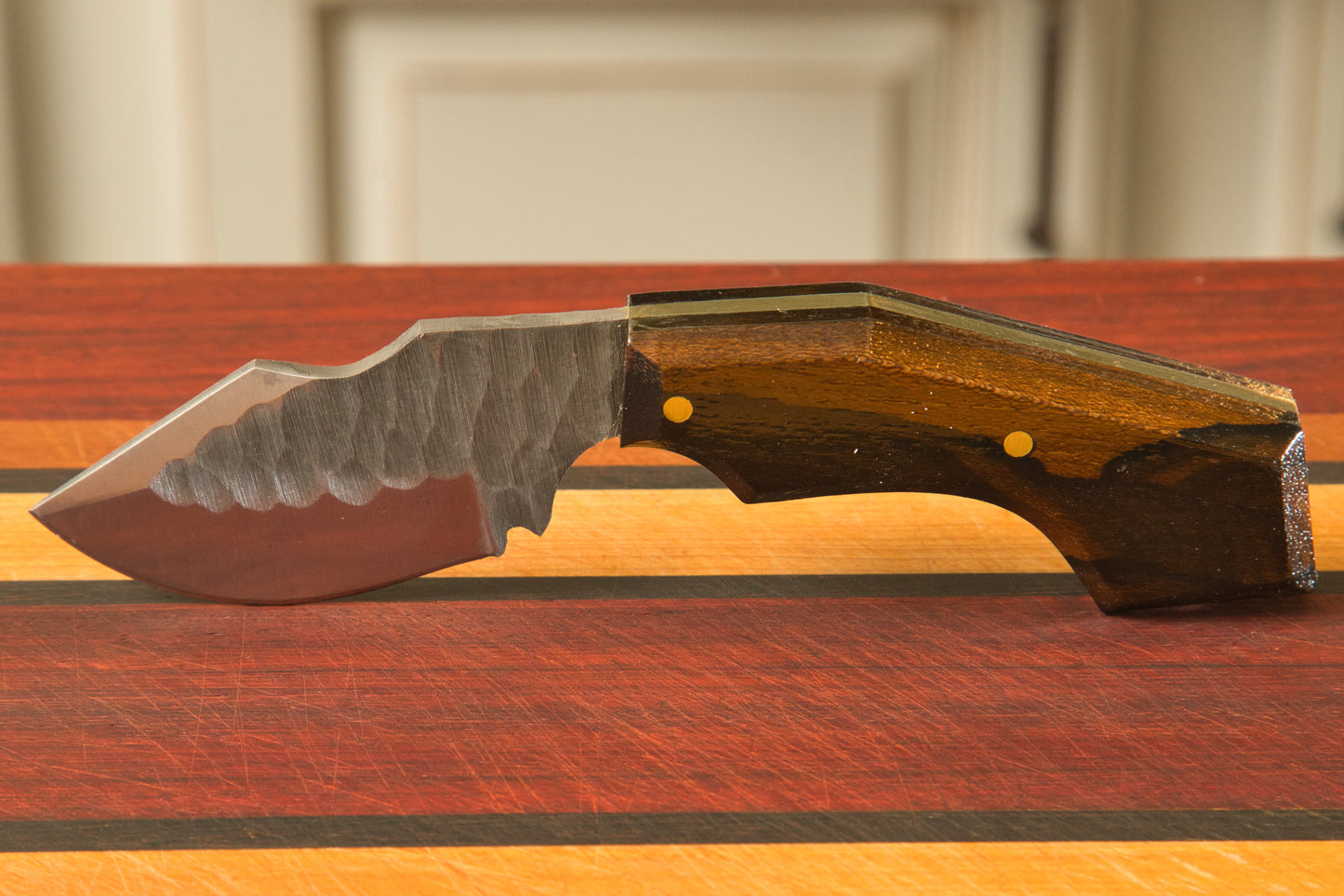 Hammered Steel Carry Knife no Sheath