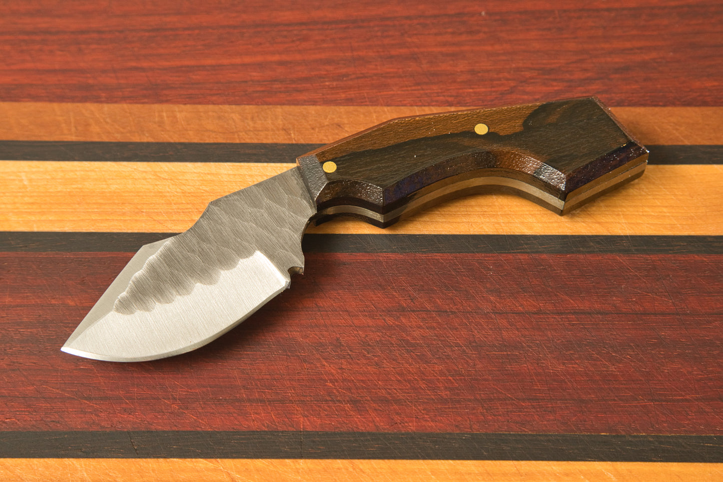 Hammered Steel Carry Knife no Sheath