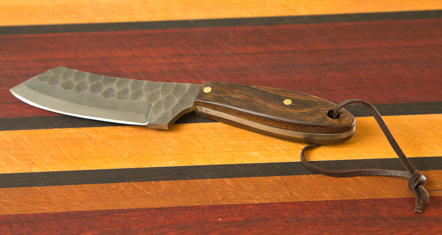 7" Sexy Hammered Steel Utility Knife no Sheath