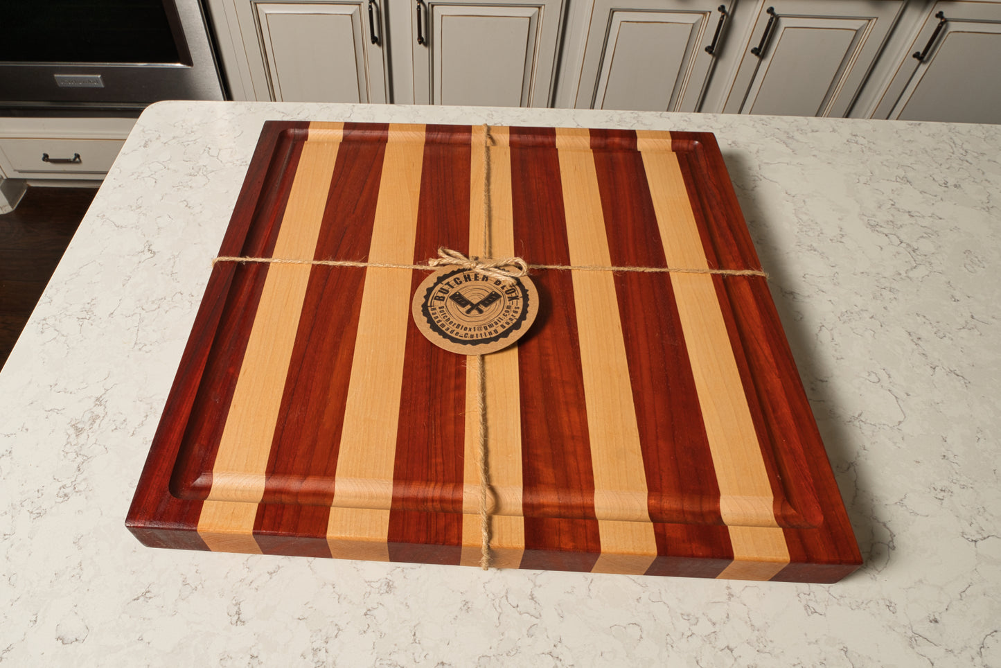 Brisket Board-BB2-Padauk and Hard Maple
