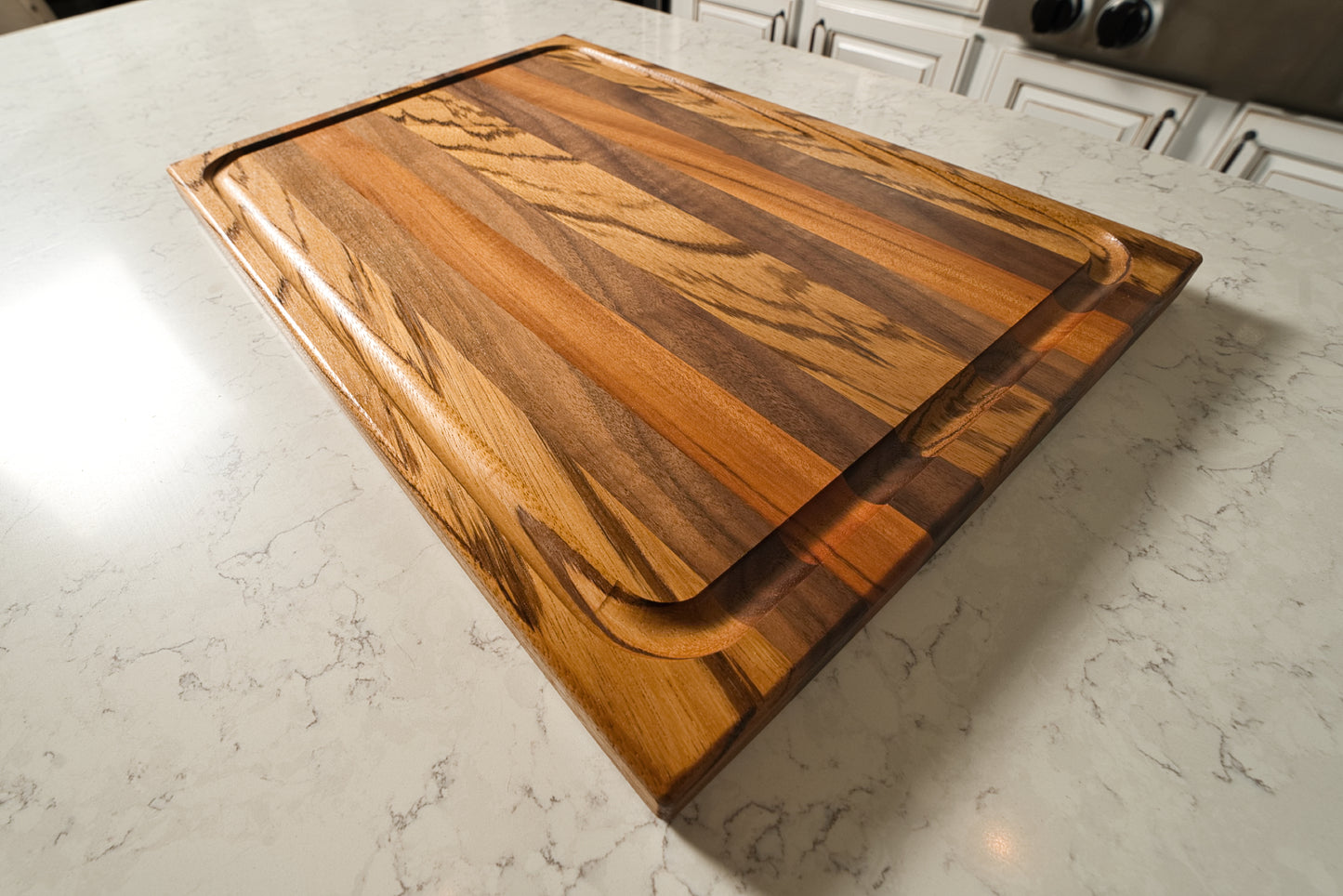 Kitchen Cutting Board-KCB1-Zebra-Tigerwood-Walnut