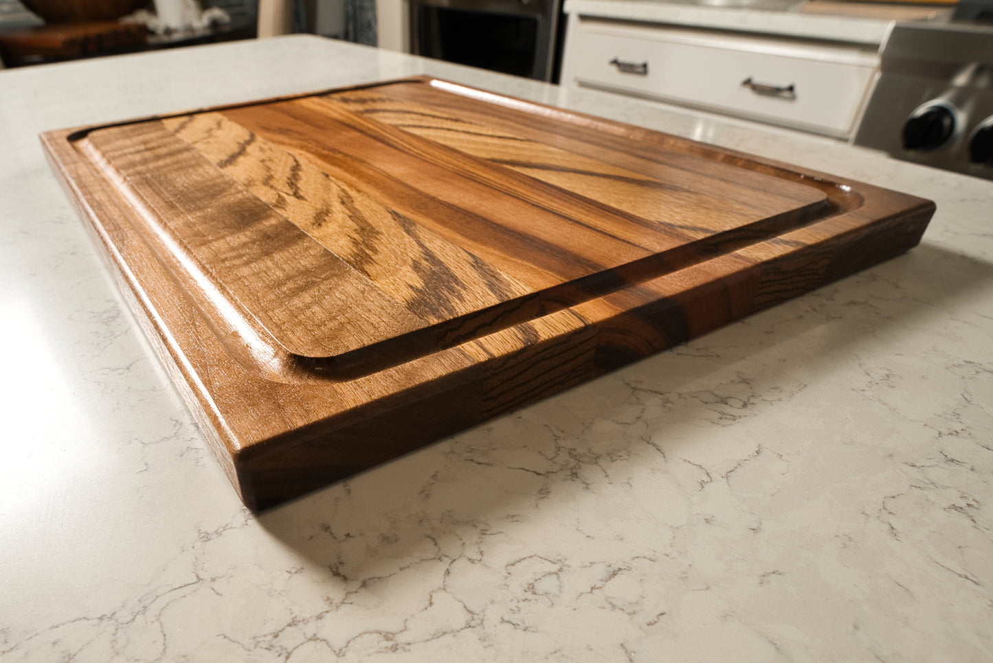 Kitchen Cutting Board-KCB3-Tigerwood-Zebra-Walnut