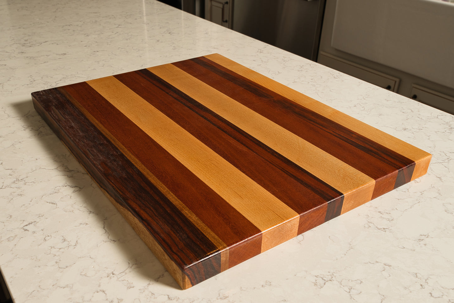 Kitchen Cutting Board Maple-KCB7-Tiger Wood-Granadillo